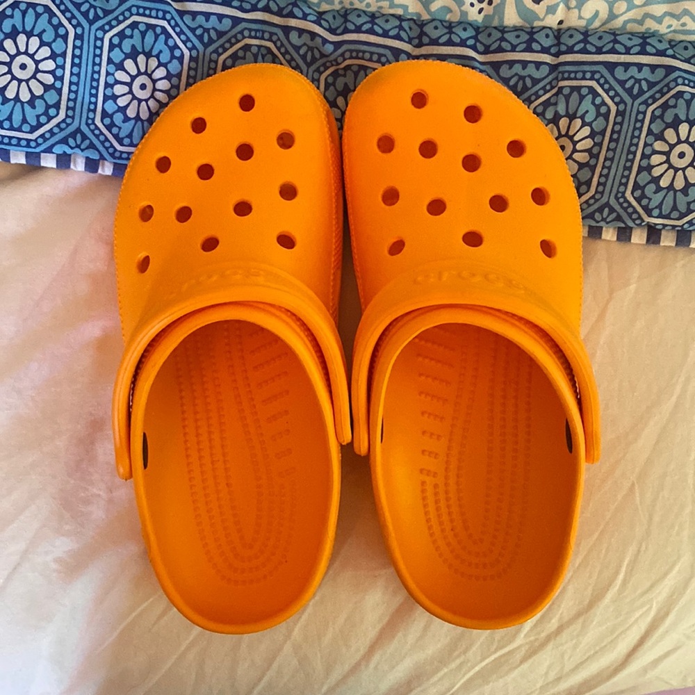 carrot orange crocs